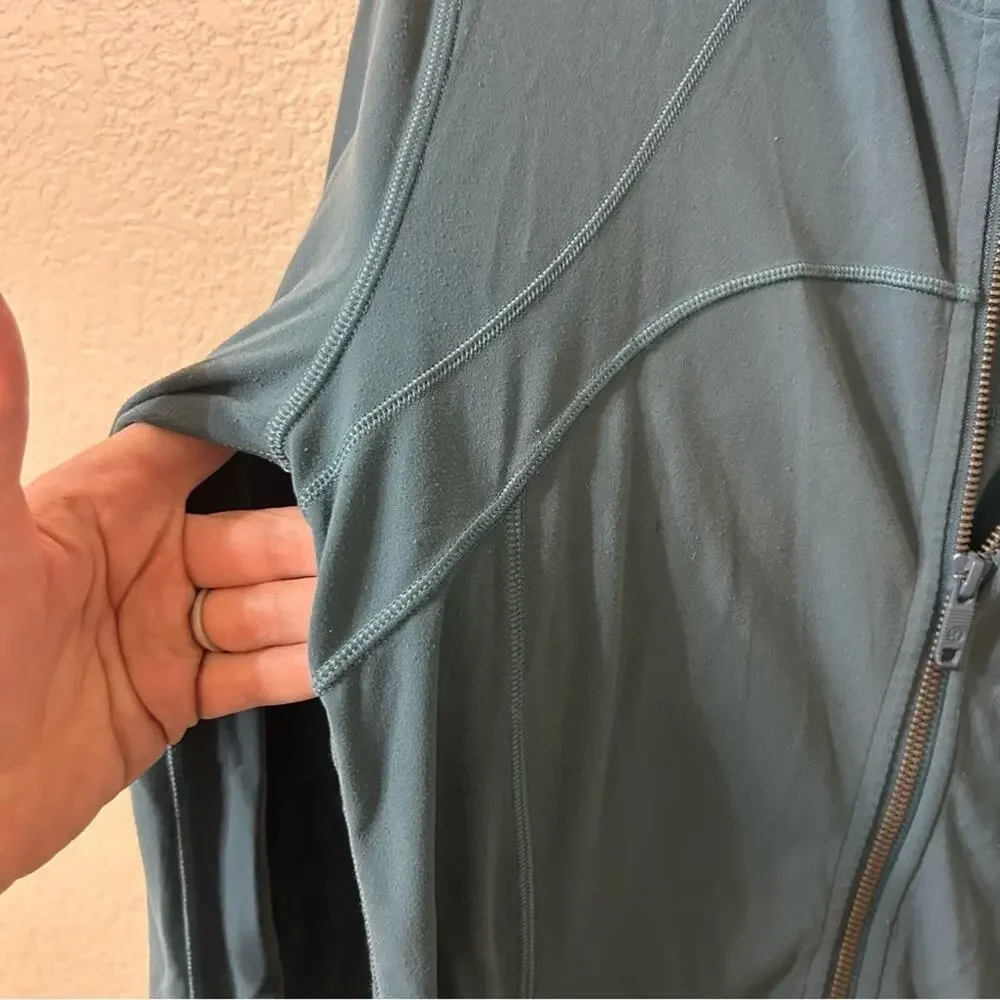 Lululemon Hooded Define Jacket Nulu Desert Teal - Size 8